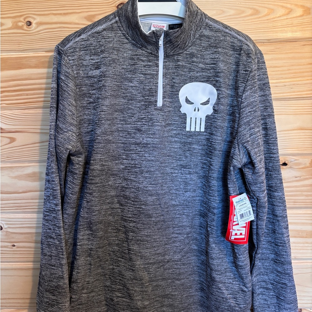 Men’s Marvel Punisher half-zip pullover